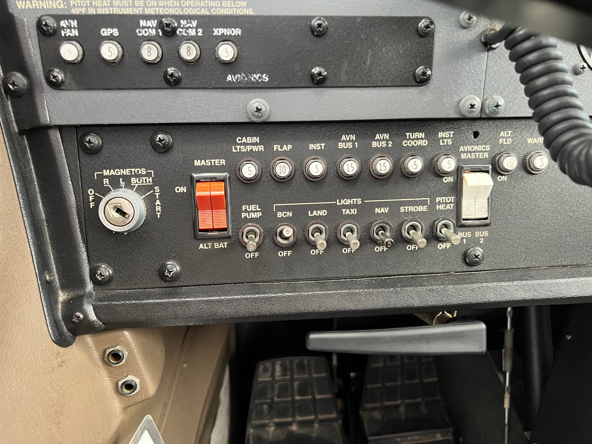 Cessna 172S Lower Left Cockpit